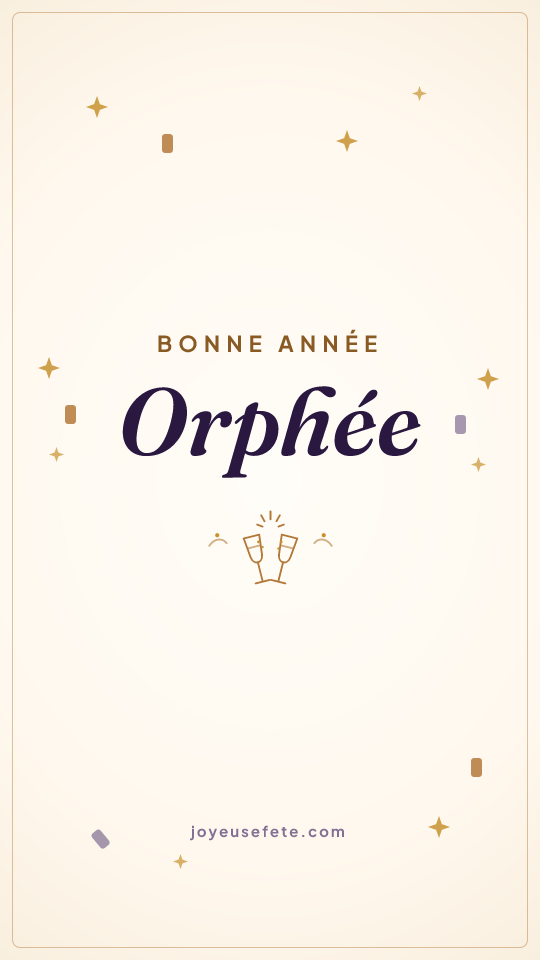 Image « Bonne année Orphée » au format story