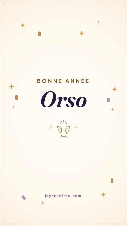 Image « Bonne année Orso » au format story