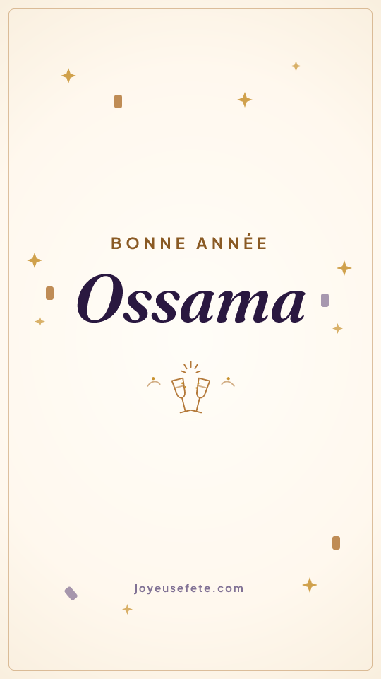 Image « Bonne année Ossama » au format story