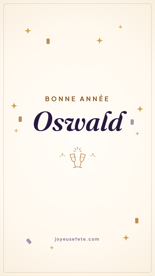Image « Bonne année Oswald » au format story