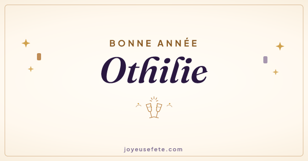 Image « Bonne année Othilie » au format large