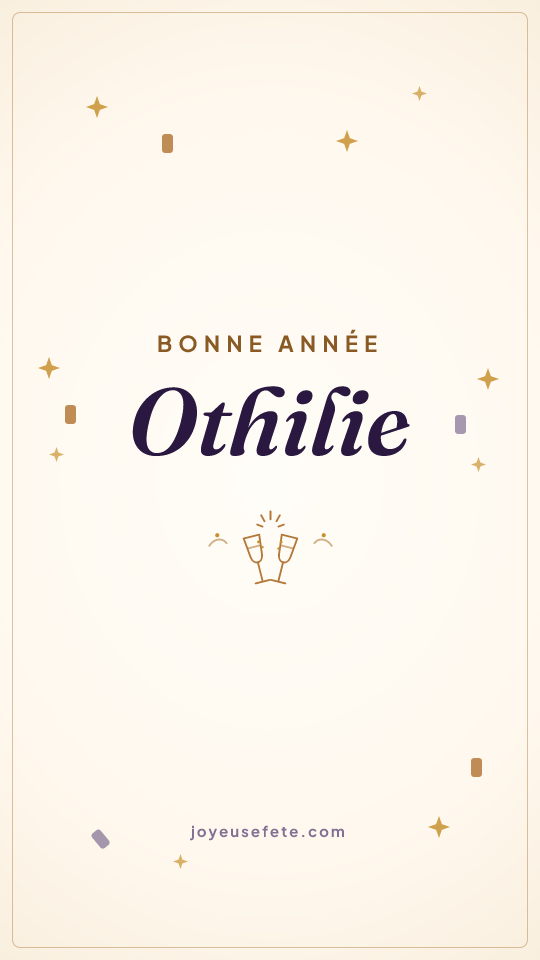 Image « Bonne année Othilie » au format story