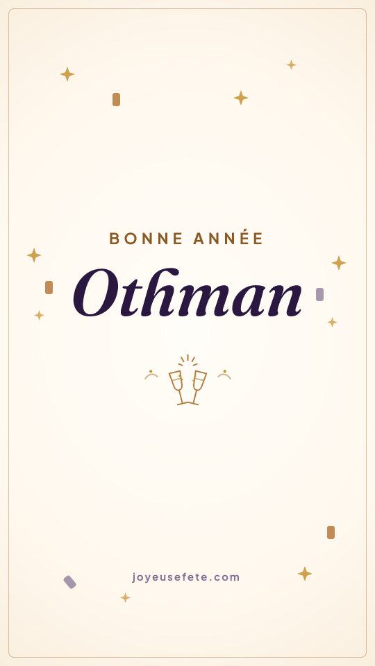 Image « Bonne année Othman » au format story