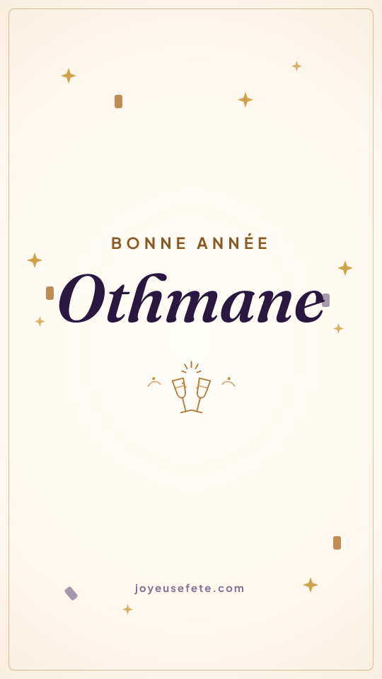 Image « Bonne année Othmane » au format story