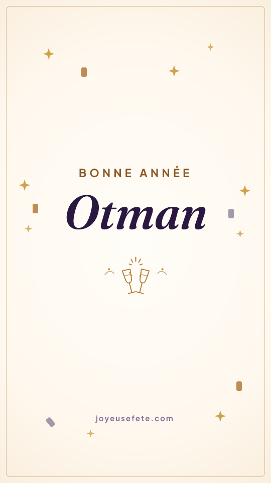 Image « Bonne année Otman » au format story