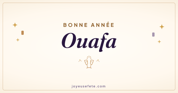 Image « Bonne année Ouafa » au format large