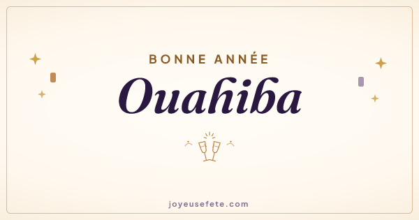 Image « Bonne année Ouahiba » au format large