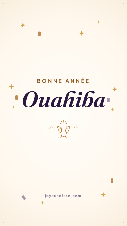 Image « Bonne année Ouahiba » au format story