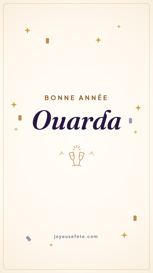 Image « Bonne année Ouarda » au format story