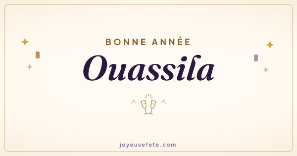 Image « Bonne année Ouassila » au format large