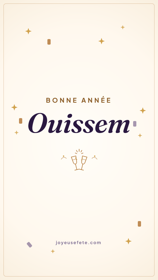 Image « Bonne année Ouissem » au format story