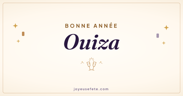 Image « Bonne année Ouiza » au format large