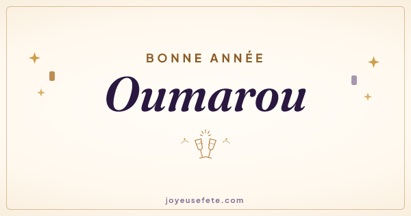 Image « Bonne année Oumarou » au format large