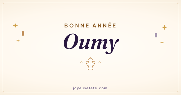 Image « Bonne année Oumy » au format large