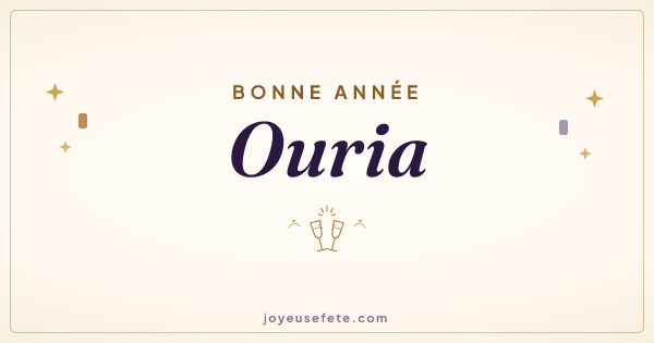 Image « Bonne année Ouria » au format large