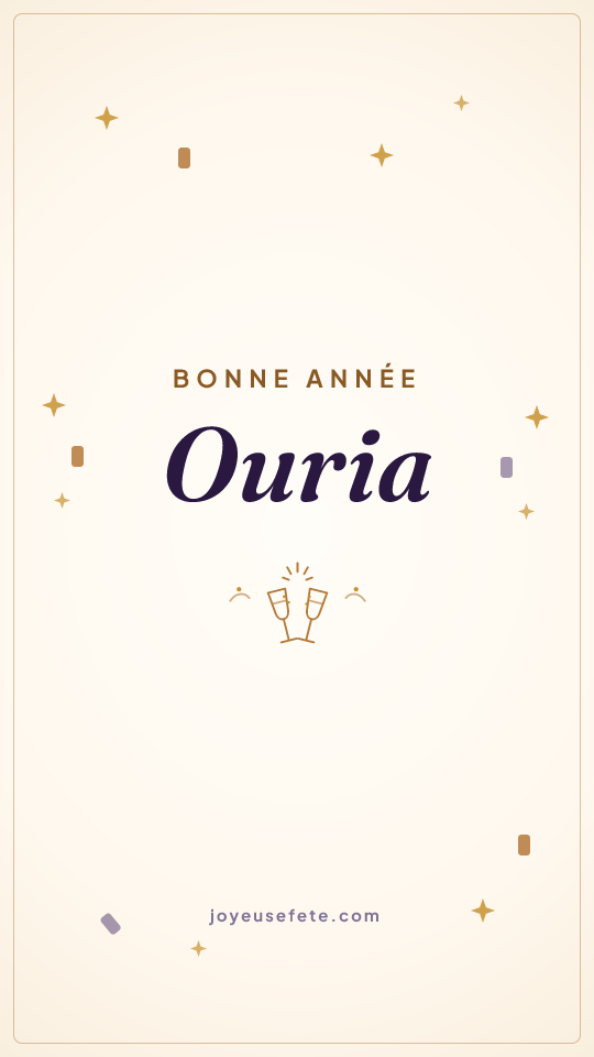 Image « Bonne année Ouria » au format story