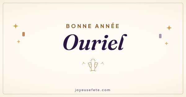 Image « Bonne année Ouriel » au format large