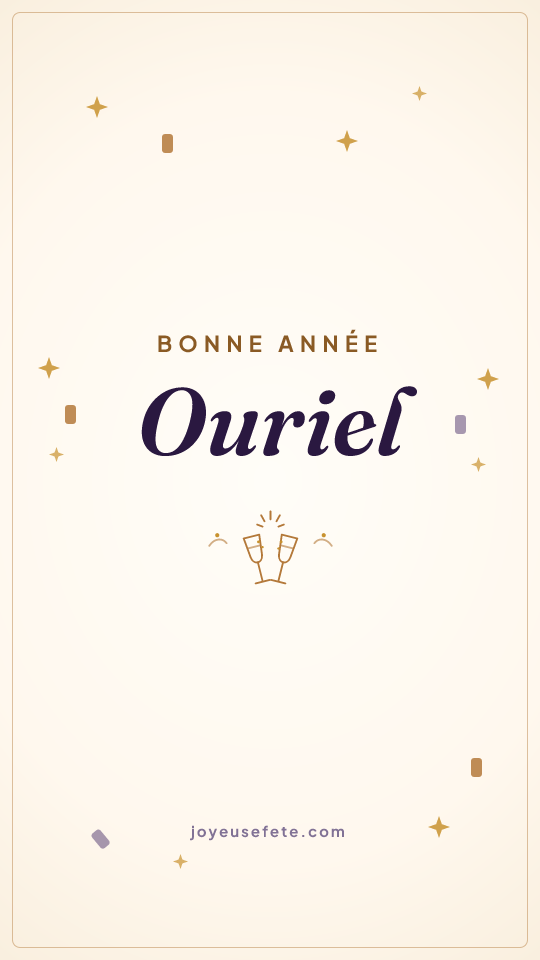 Image « Bonne année Ouriel » au format story