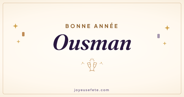 Image « Bonne année Ousman » au format large