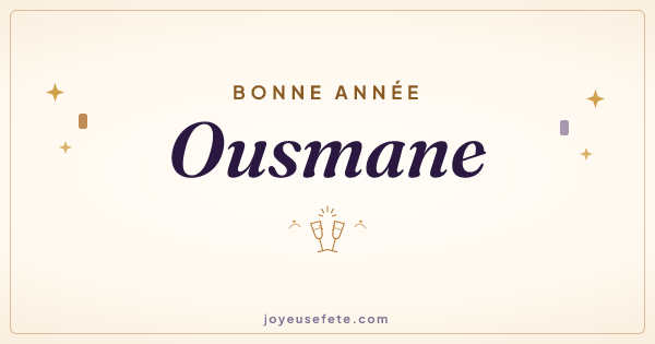 Image « Bonne année Ousmane » au format large