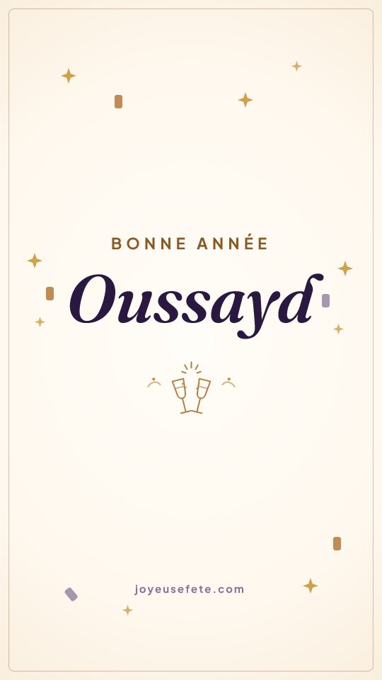 Image « Bonne année Oussayd » au format story