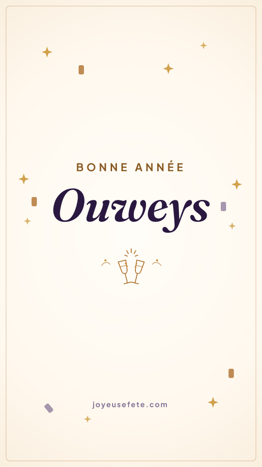 Image « Bonne année Ouweys » au format story