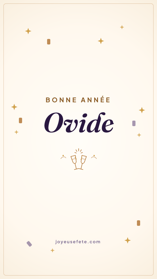 Image « Bonne année Ovide » au format story