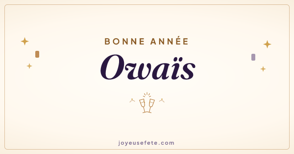 Image « Bonne année Owaïs » au format large