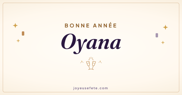 Image « Bonne année Oyana » au format large