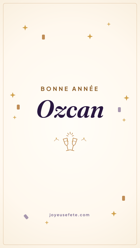 Image « Bonne année Ozcan » au format story