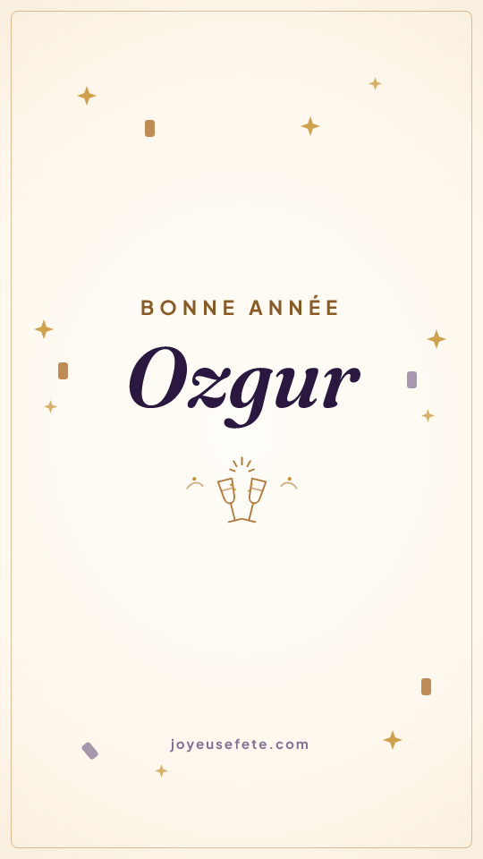 Image « Bonne année Ozgur » au format story