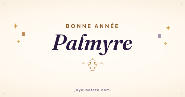 Image « Bonne année Palmyre » au format large
