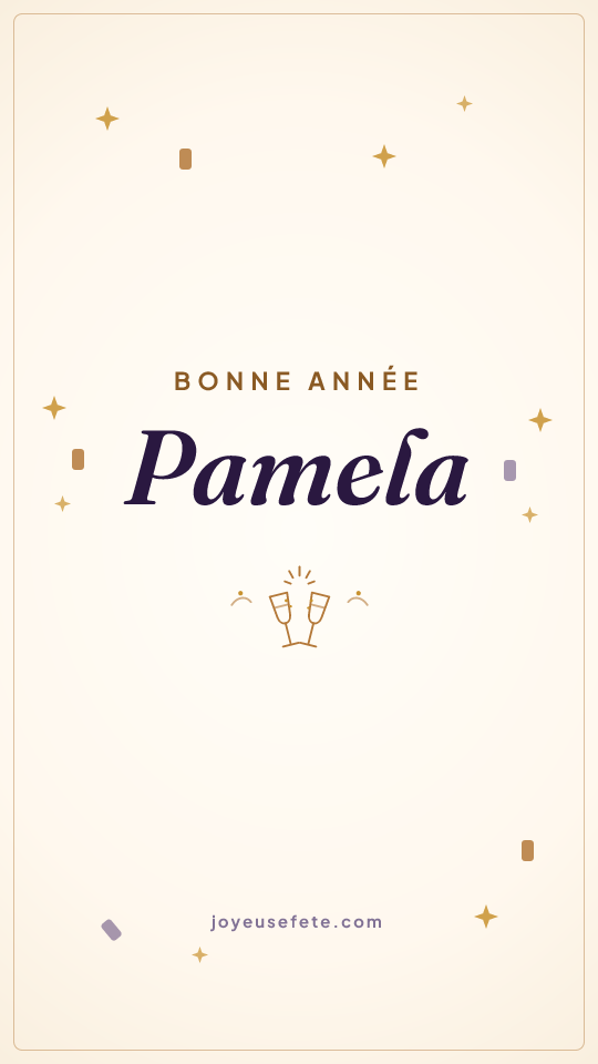 Image « Bonne année Pamela » au format story