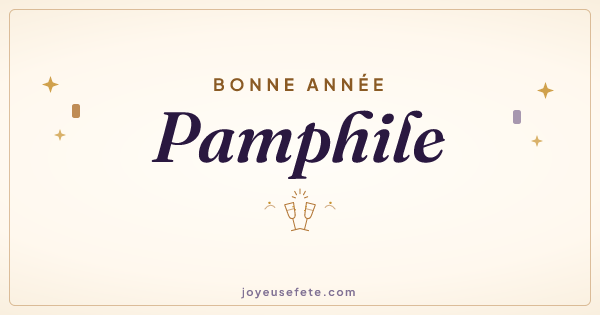Image « Bonne année Pamphile » au format large