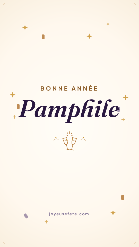 Image « Bonne année Pamphile » au format story