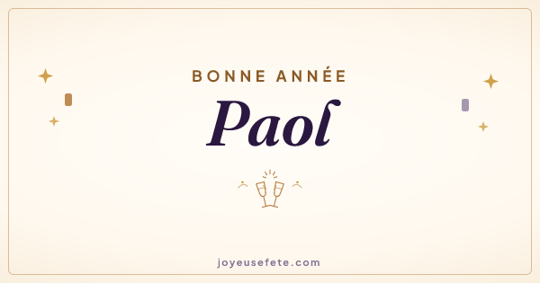 Image « Bonne année Paol » au format large