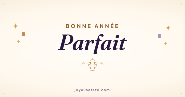 Image « Bonne année Parfait » au format large