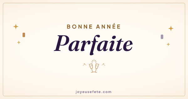 Image « Bonne année Parfaite » au format large