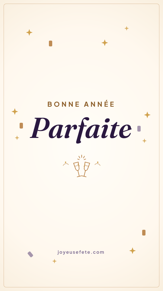 Image « Bonne année Parfaite » au format story