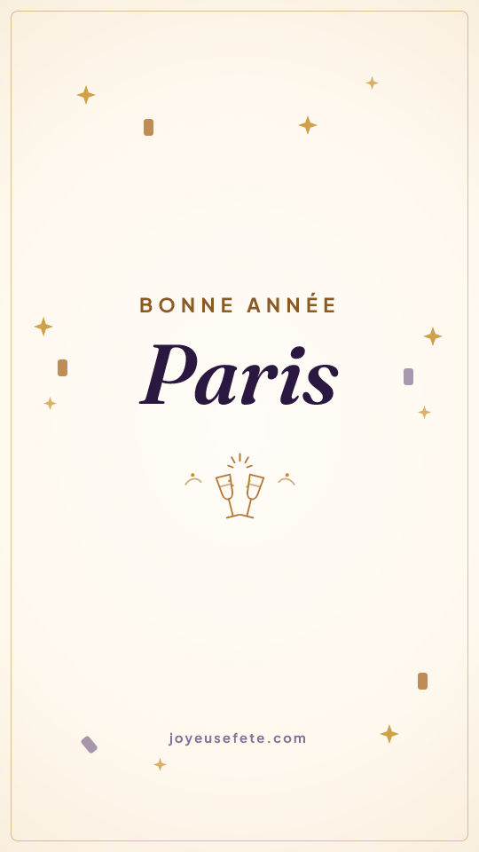 Image « Bonne année Paris » au format story