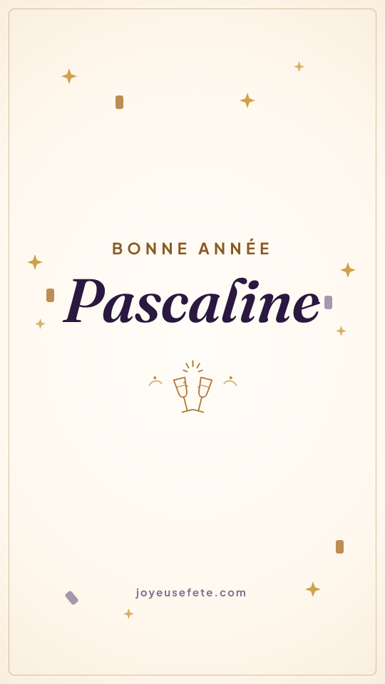 Image « Bonne année Pascaline » au format story