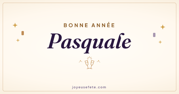Image « Bonne année Pasquale » au format large