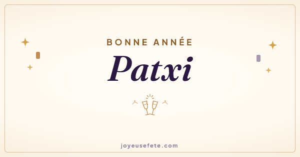 Image « Bonne année Patxi » au format large