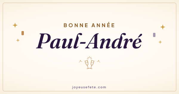 Image « Bonne année Paul-André » au format large
