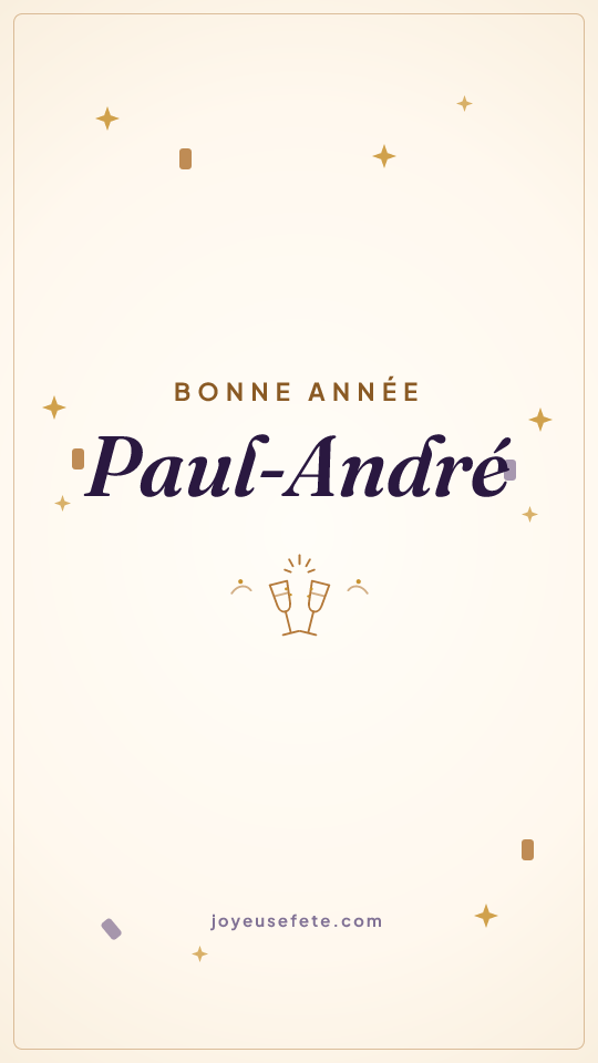 Image « Bonne année Paul-André » au format story
