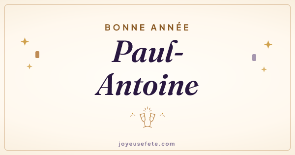 Image « Bonne année Paul-Antoine » au format large