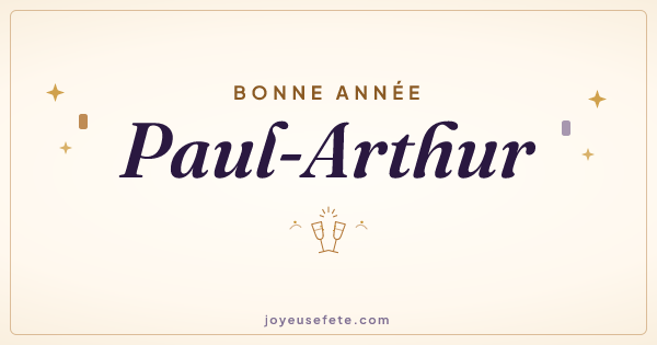 Image « Bonne année Paul-Arthur » au format large
