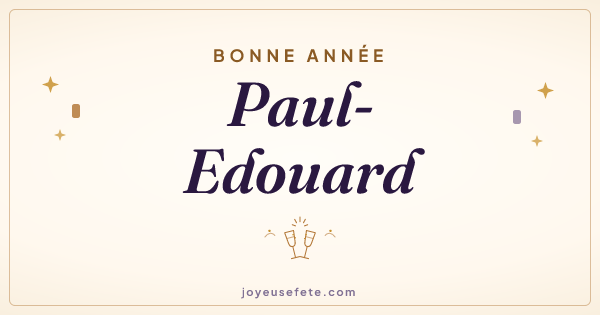 Image « Bonne année Paul-Edouard » au format large