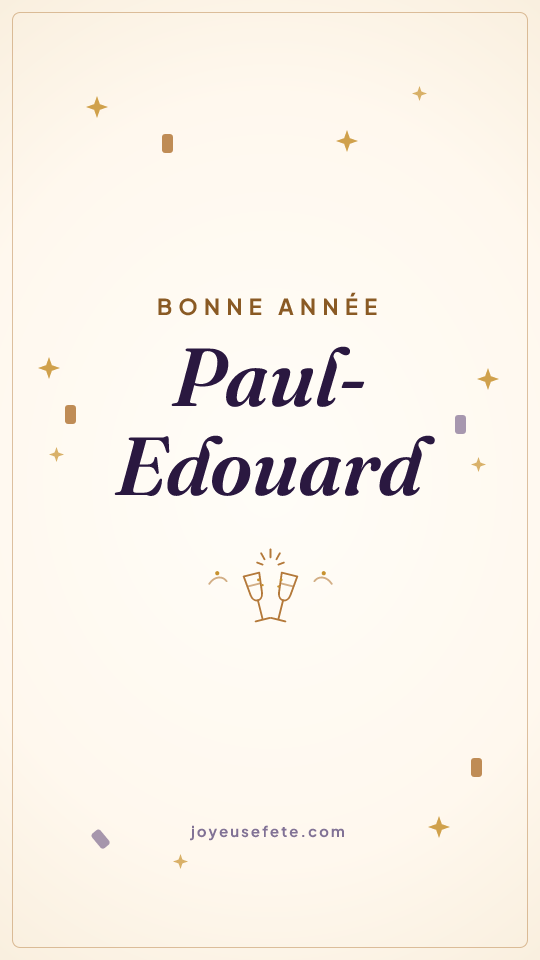 Image « Bonne année Paul-Edouard » au format story