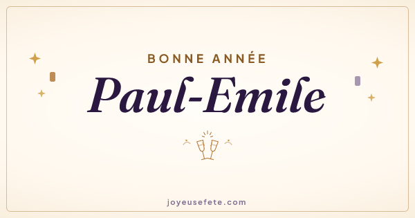 Image « Bonne année Paul-Emile » au format large
